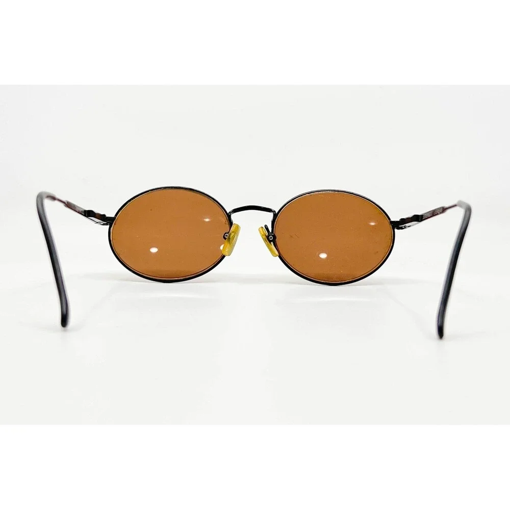 Serengeti Sunglasses Mens Black Oval Corning Optics Brown Lens 43022